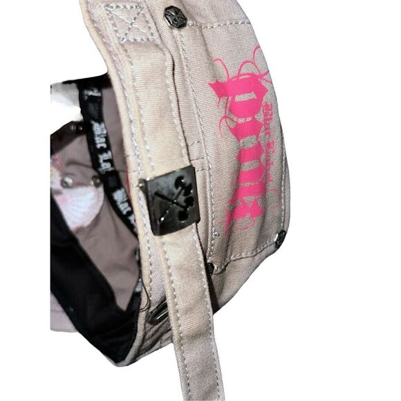 Nice Black Label Pink Brass khaki pink and Black Twill Military Cap Y2K adjustab main image 13